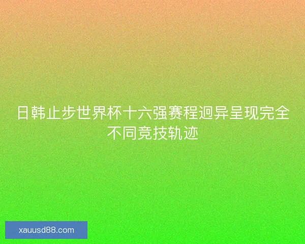 日韩止步世界杯十六强赛程迥异呈现完全不同竞技轨迹